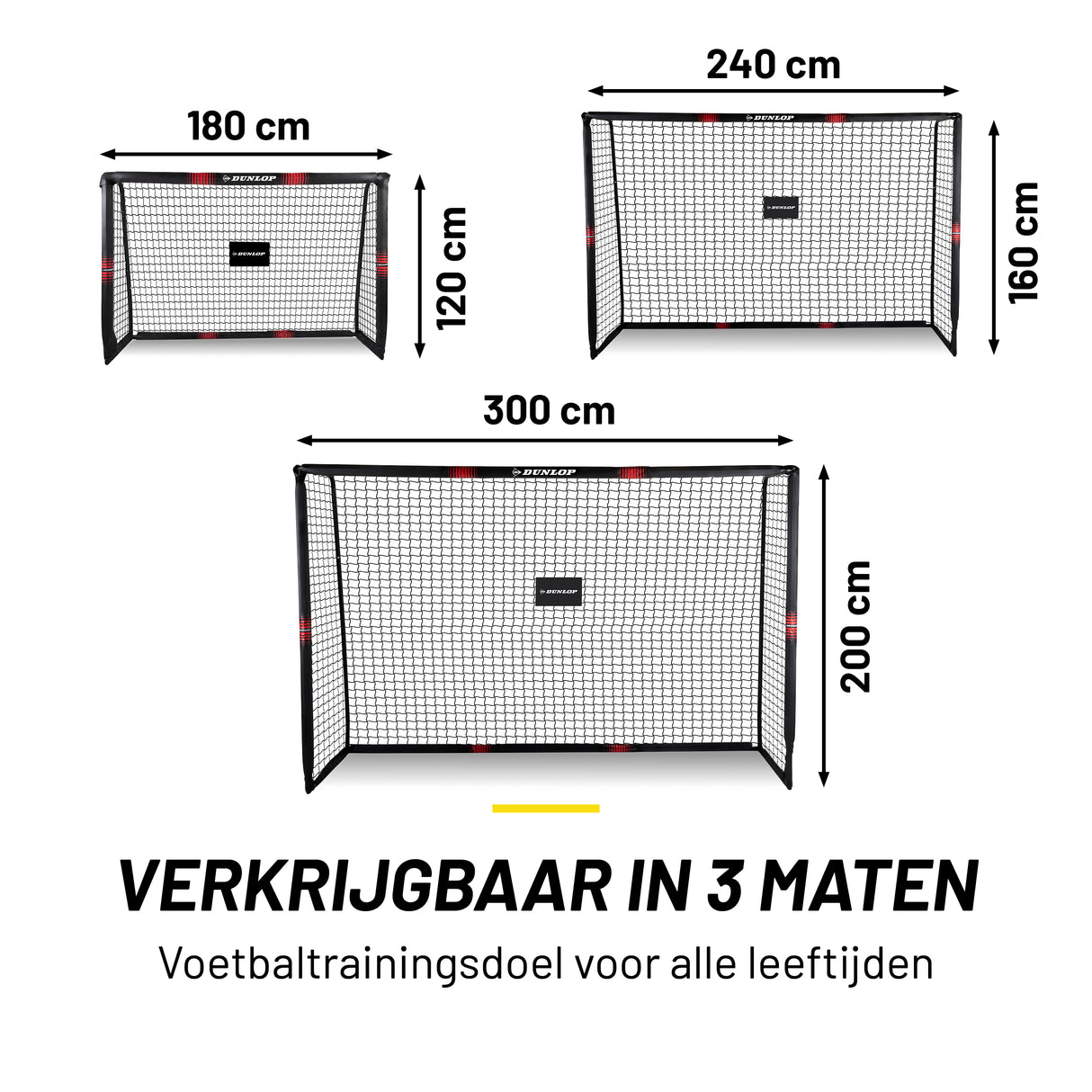 Dunlop Voetbaldoel 300x200x120 cm - maximondo