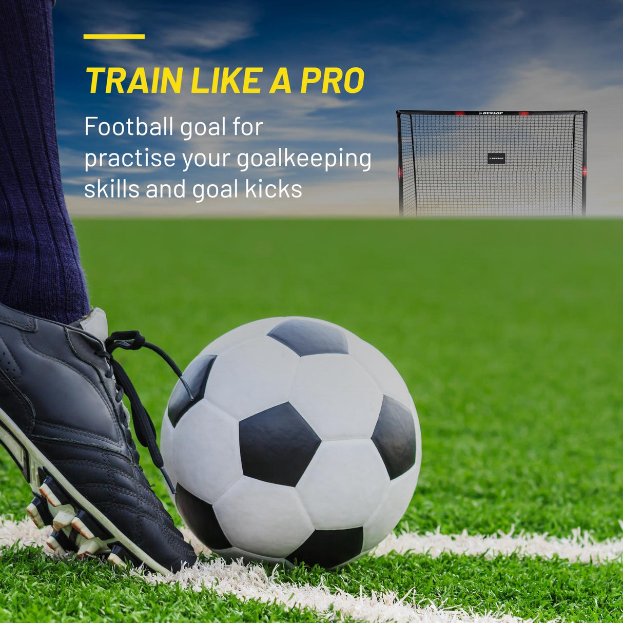 Dunlop Voetbaldoel 300x200x120 cm - maximondo
