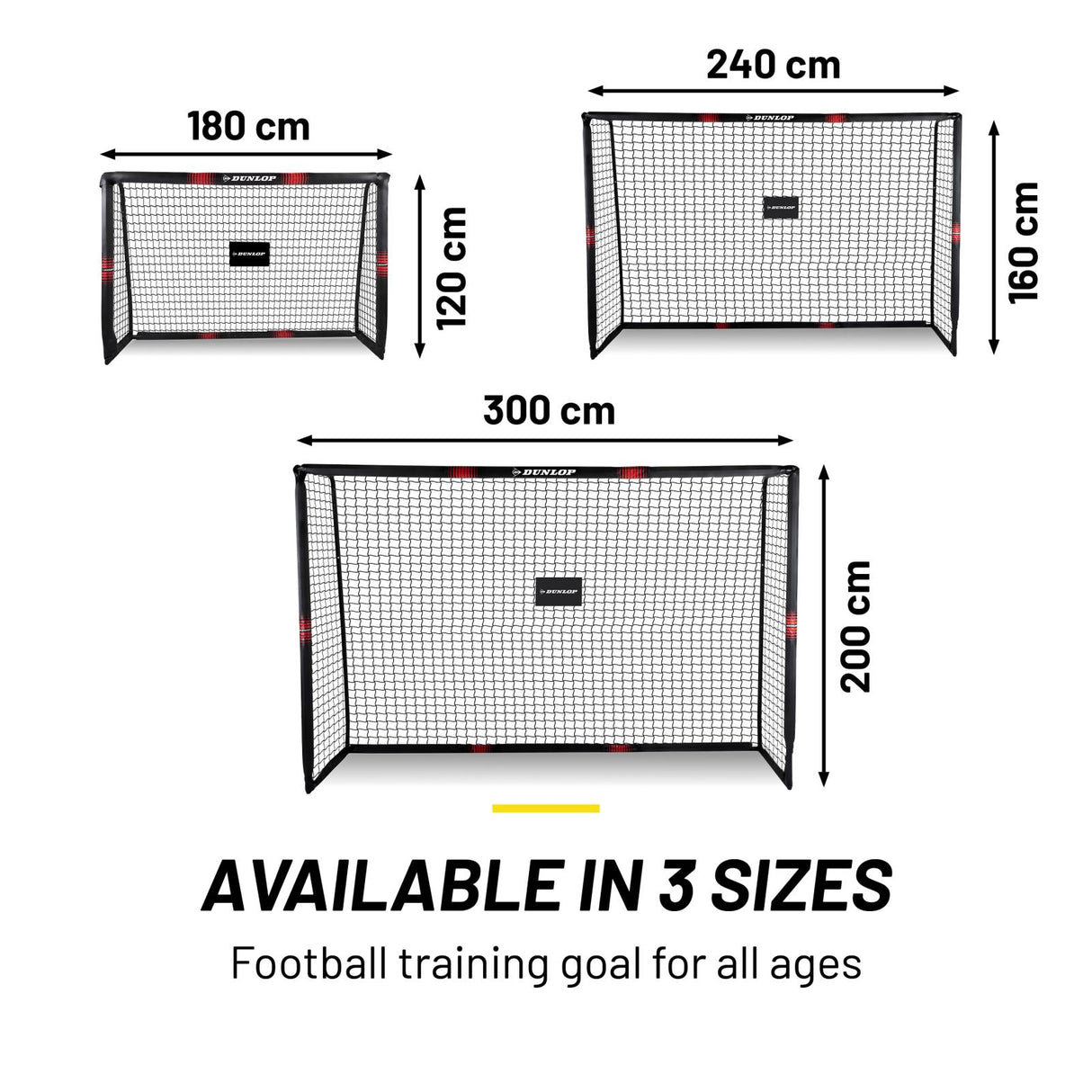 Dunlop Voetbaldoel 300x200x120 cm - maximondo