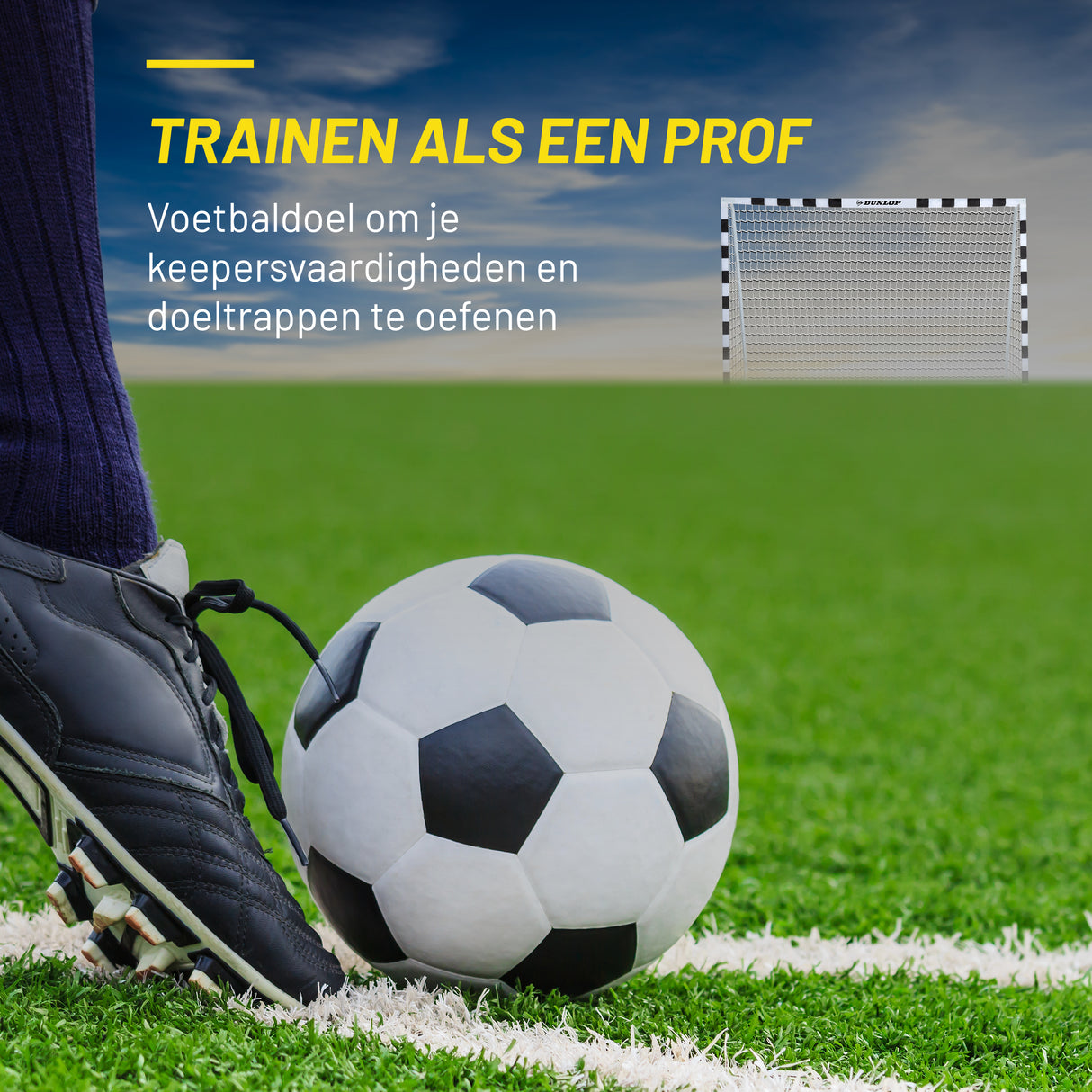 Dunlop Voetbaldoel 300x90x200 cm - maximondo