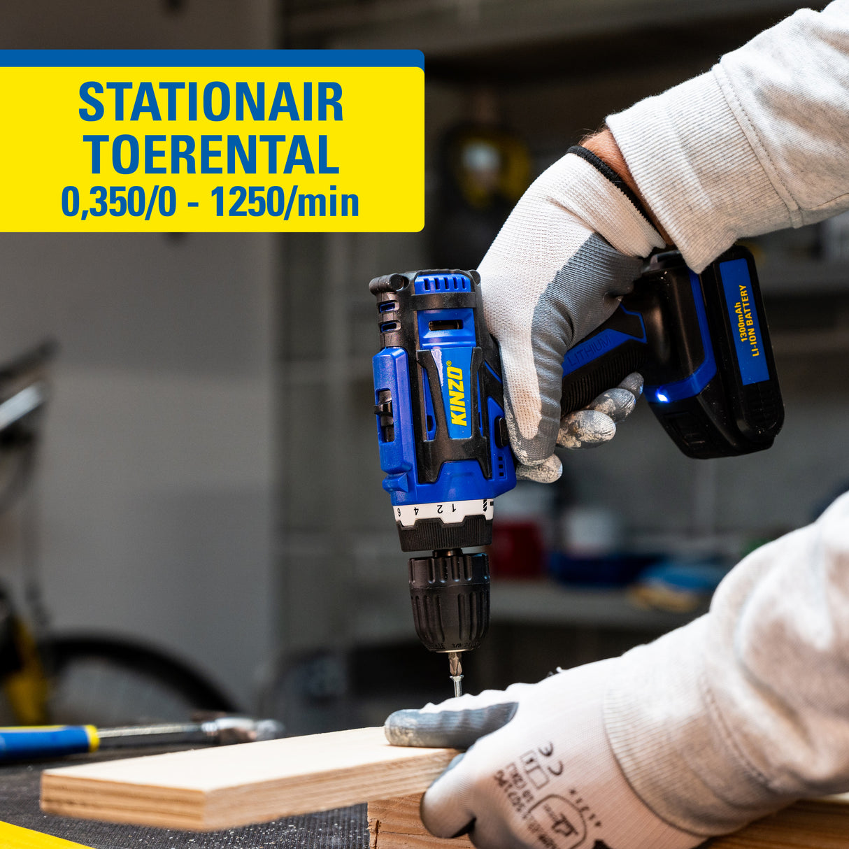 Kinzo Accuboormachine 14.4V Blauw - maximondo