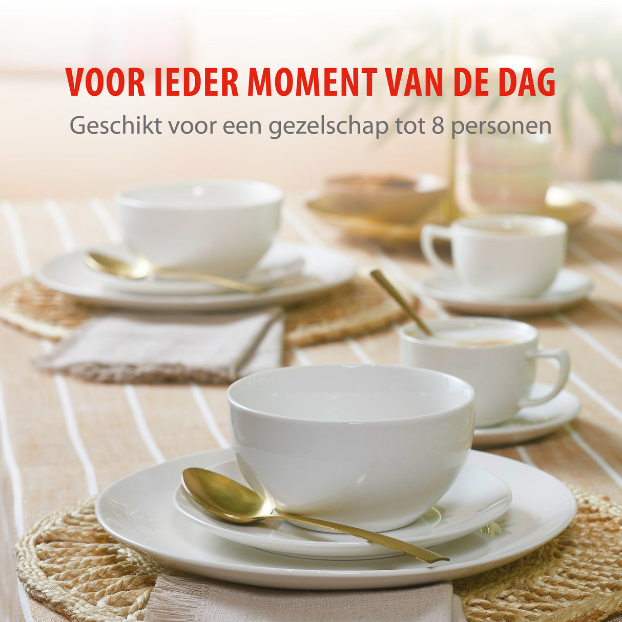 alpina serviesset 8 Persoons - Aardewerk Servies - maximondo