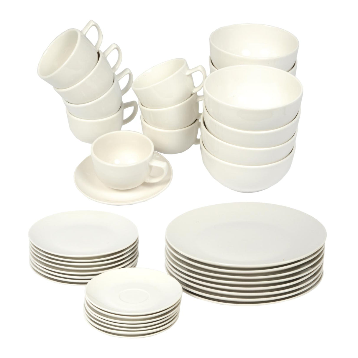 Serviesset 8 Persoons Wit - maximondo