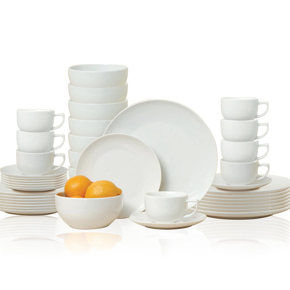 Serviesset 8 Persoons Wit - maximondo