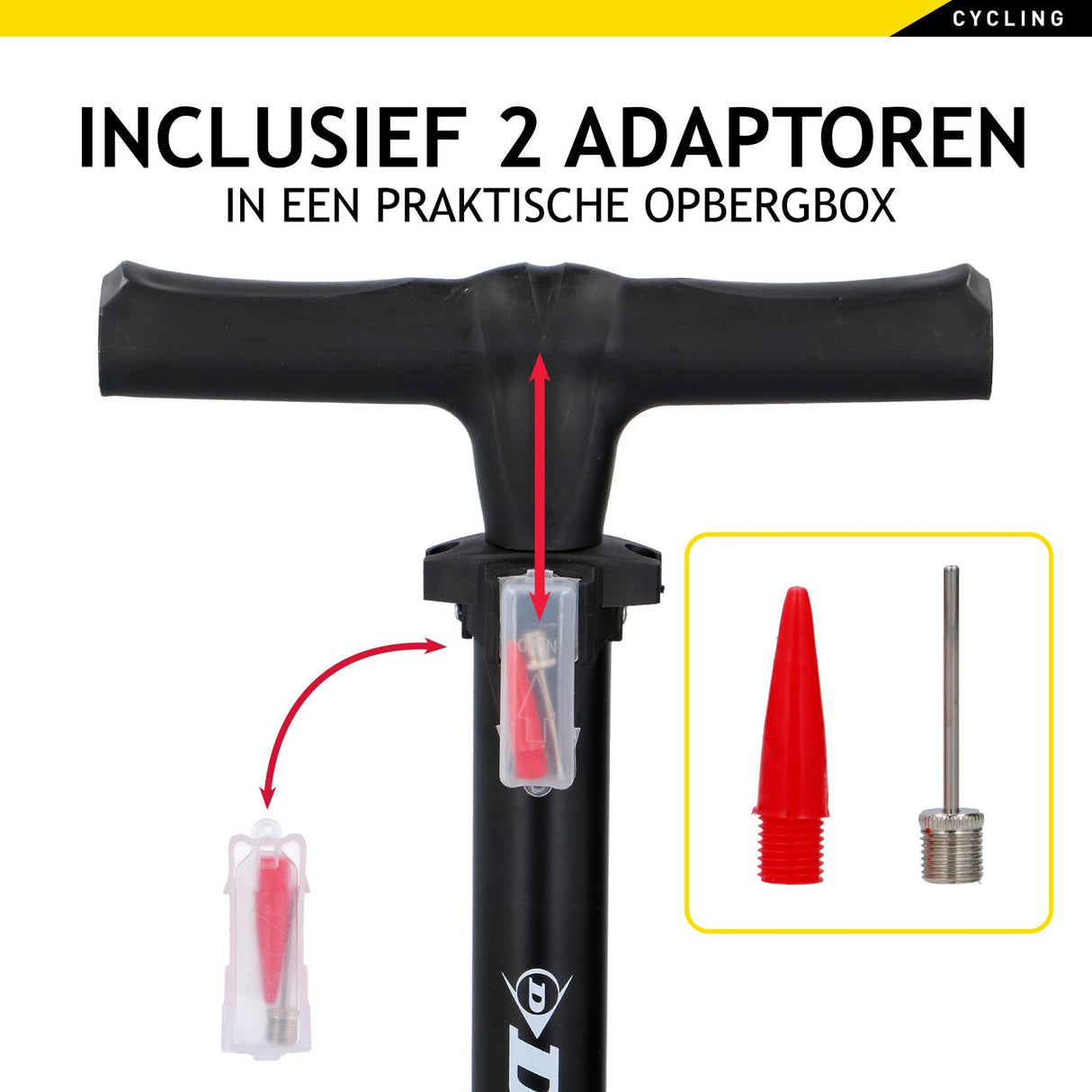 Fietspomp Presta, Hollands en Frans Ventiel - maximondo