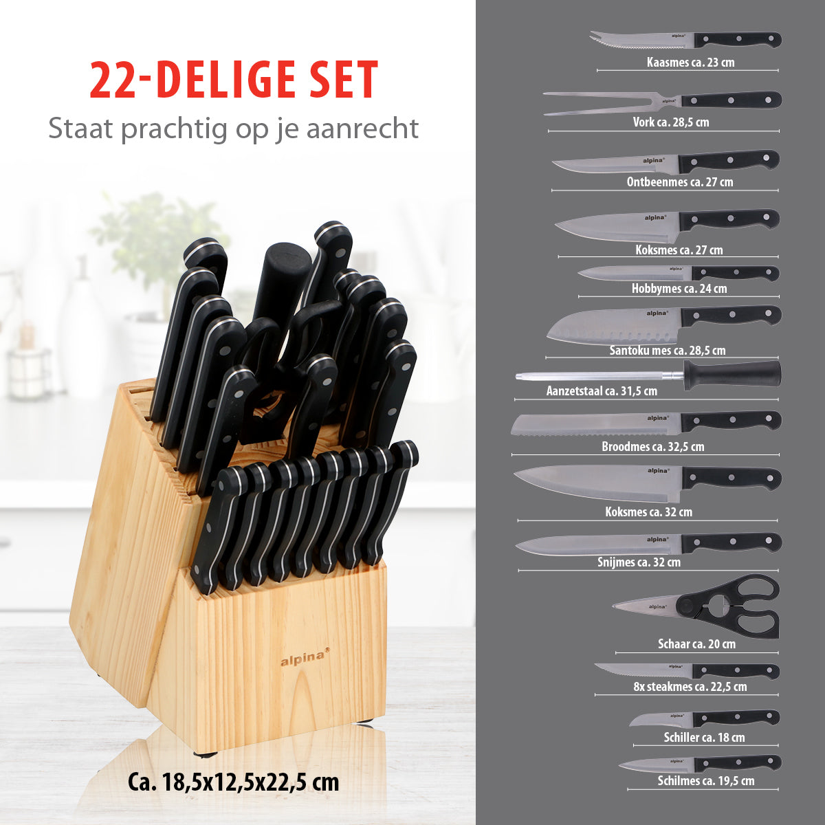 alpina Messenset 22Delig - maximondo