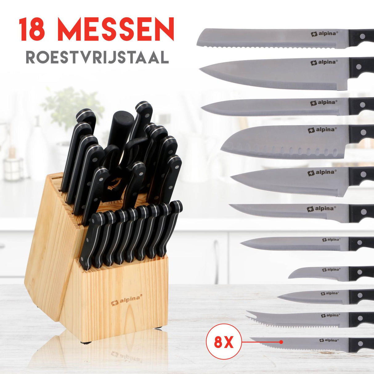 Messenset 22-delig - maximondo