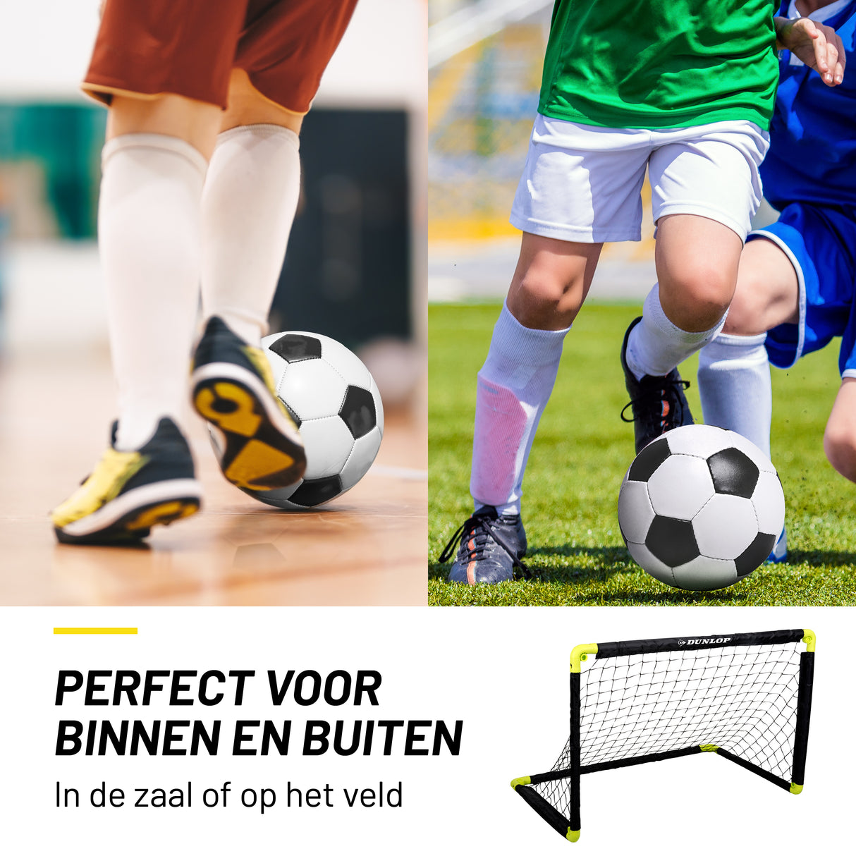 Dunlop Voetbaldoel 90 x 60,5 x 61cm - Opvouwbaar - maximondo