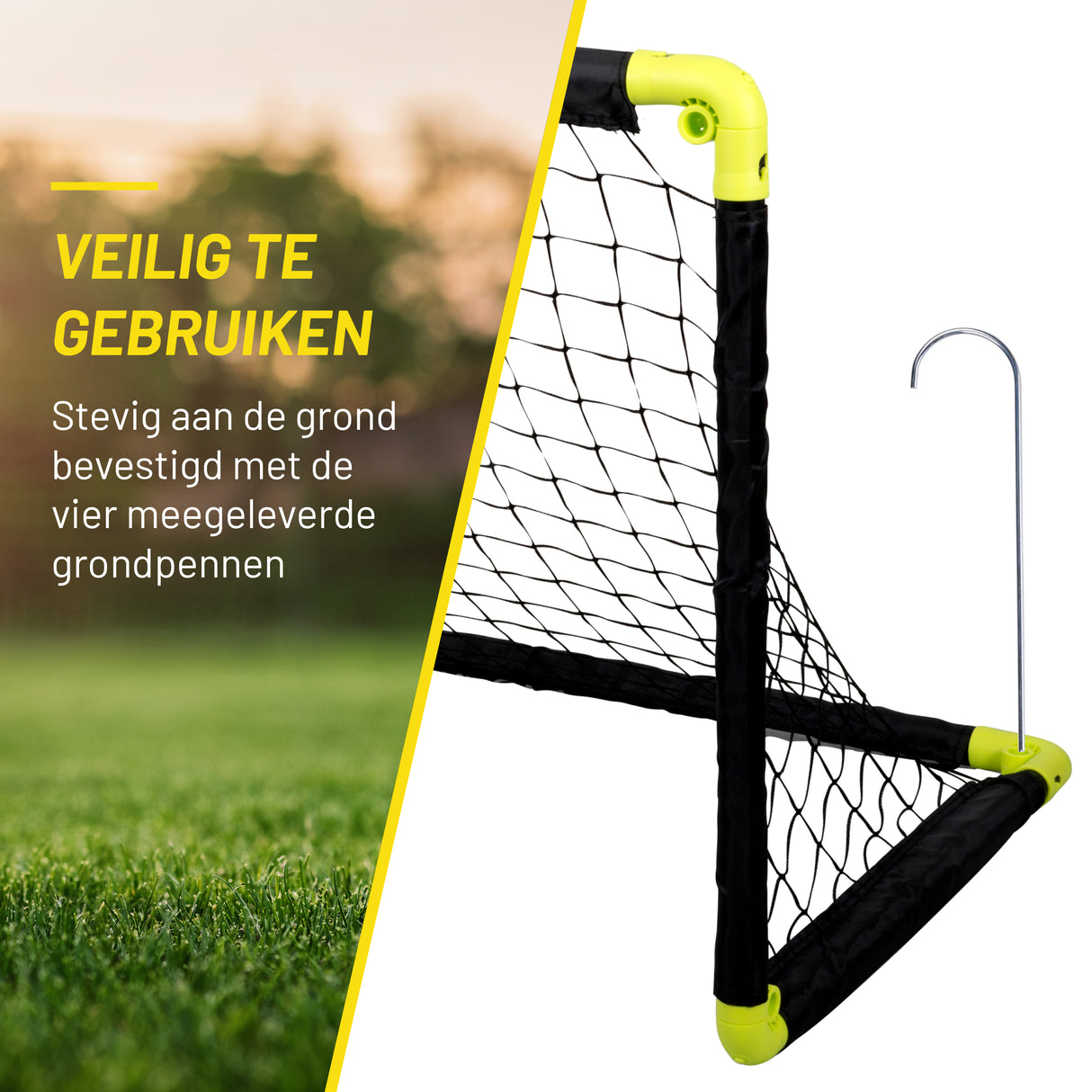 Dunlop Voetbaldoel 90 x 60,5 x 61cm - Opvouwbaar - maximondo
