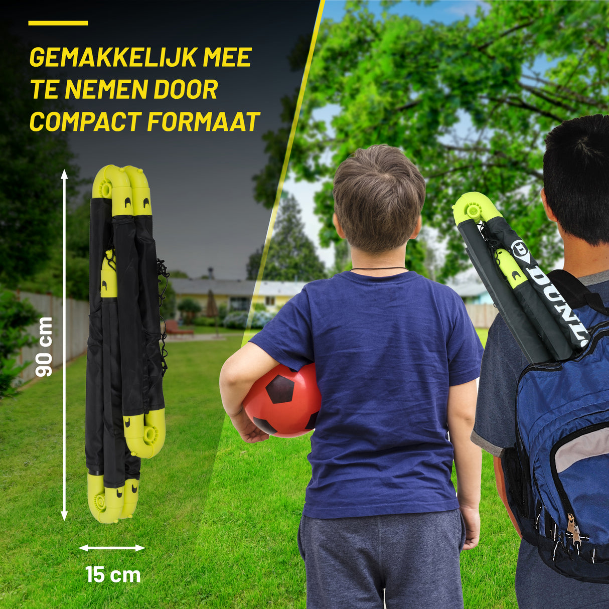 Dunlop Voetbaldoel 90x59x61 cm - maximondo