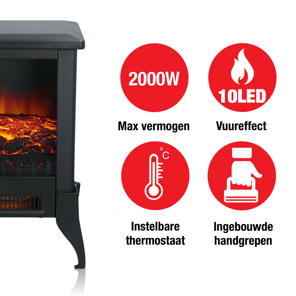 Classic Fire Verona Kachel Zwart