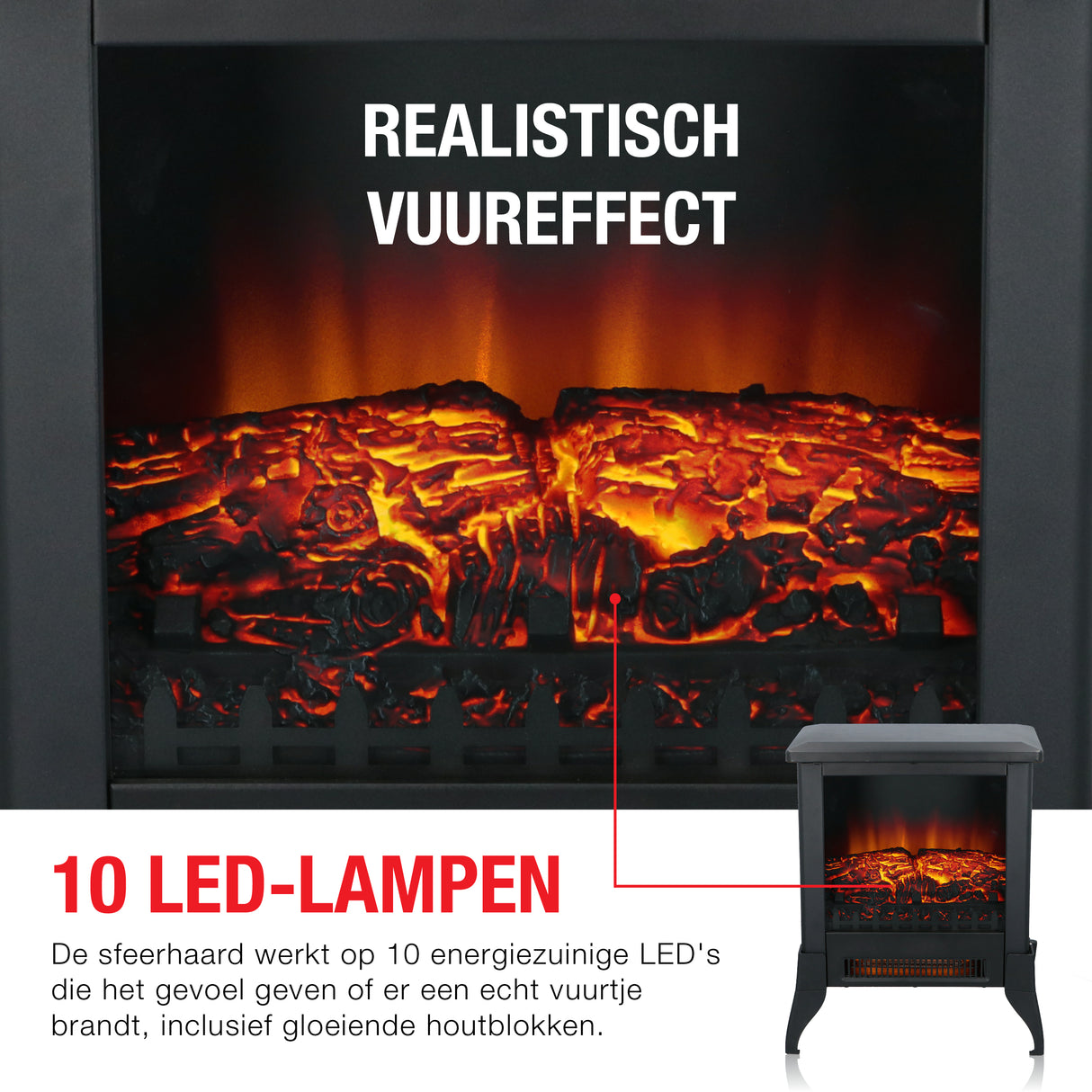 Classic Fire Verona Kachel Zwart