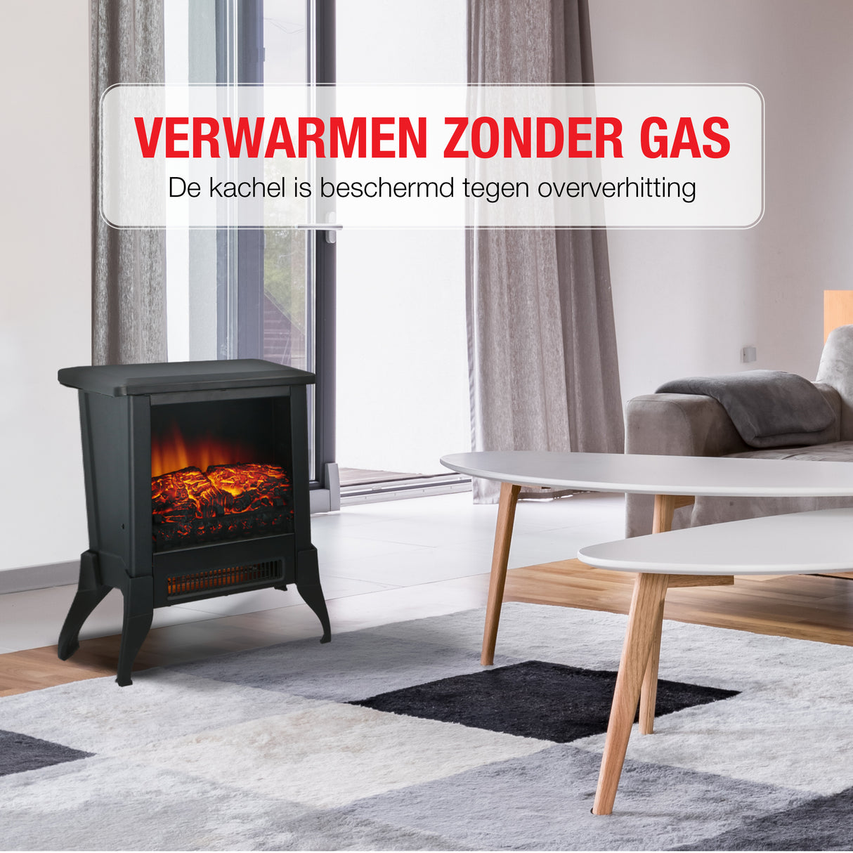 Classic Fire Verona Kachel Zwart