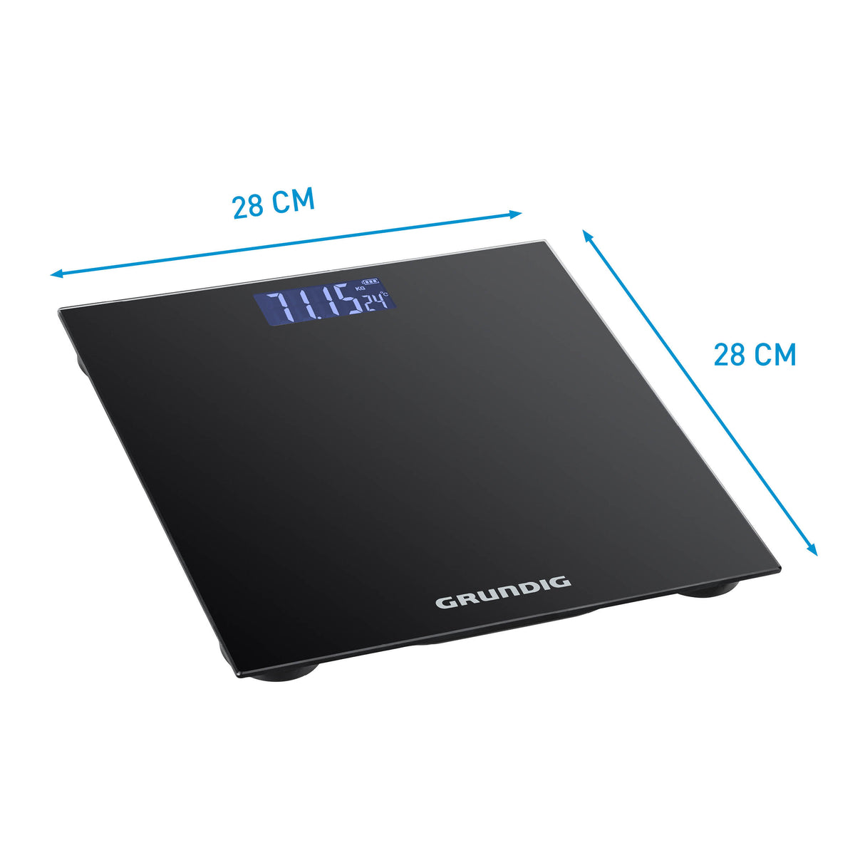 Grundig Personenweegschaal – Digitale Weegschaal - maximondo