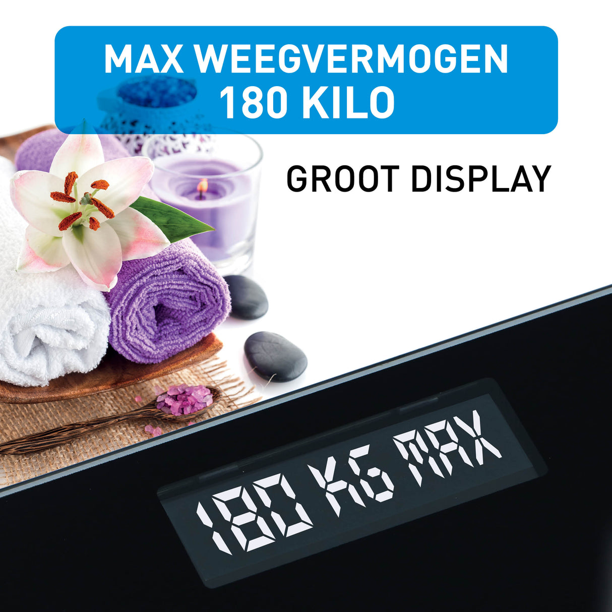 Grundig Personen Weegschaal 180kg, Nauwkeurig - maximondo