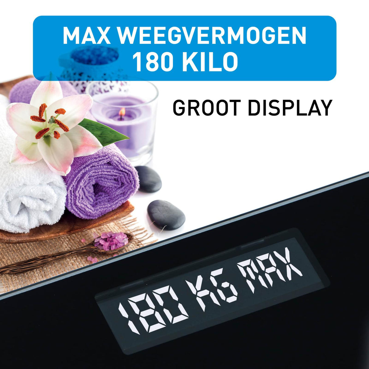 Digitale Personen Weegschaal Zwart - maximondo