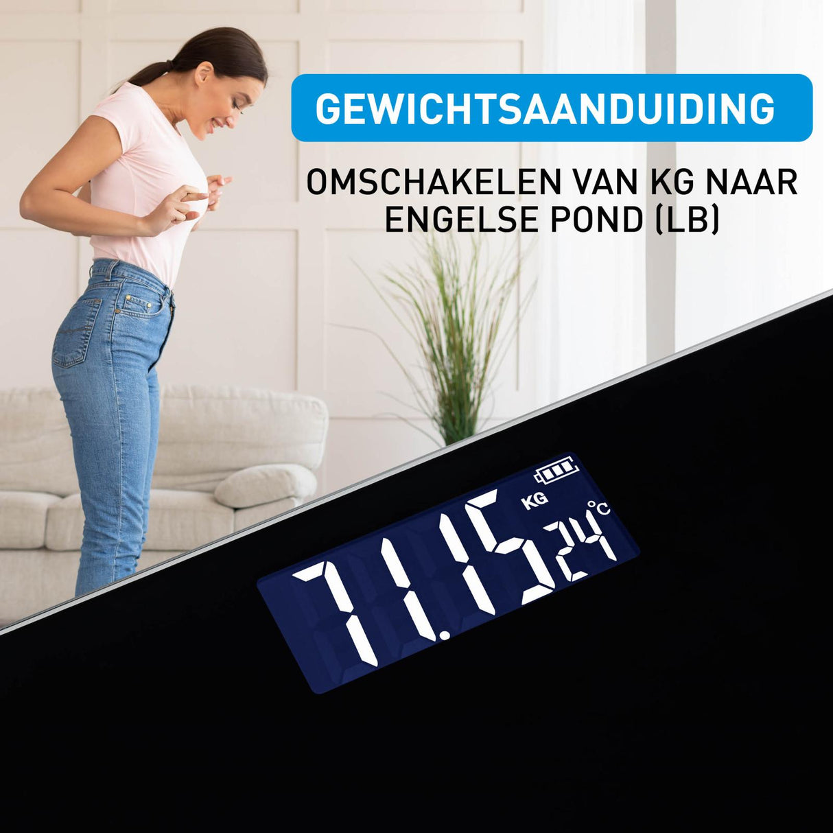 Digitale Personen Weegschaal Zwart - maximondo
