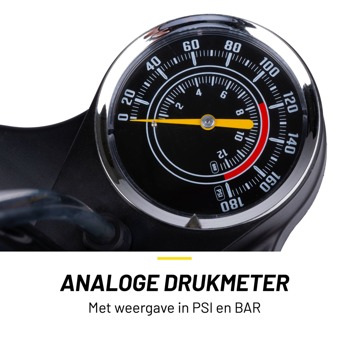 Dunlop Fietspomp met Drukmeter - maximondo
