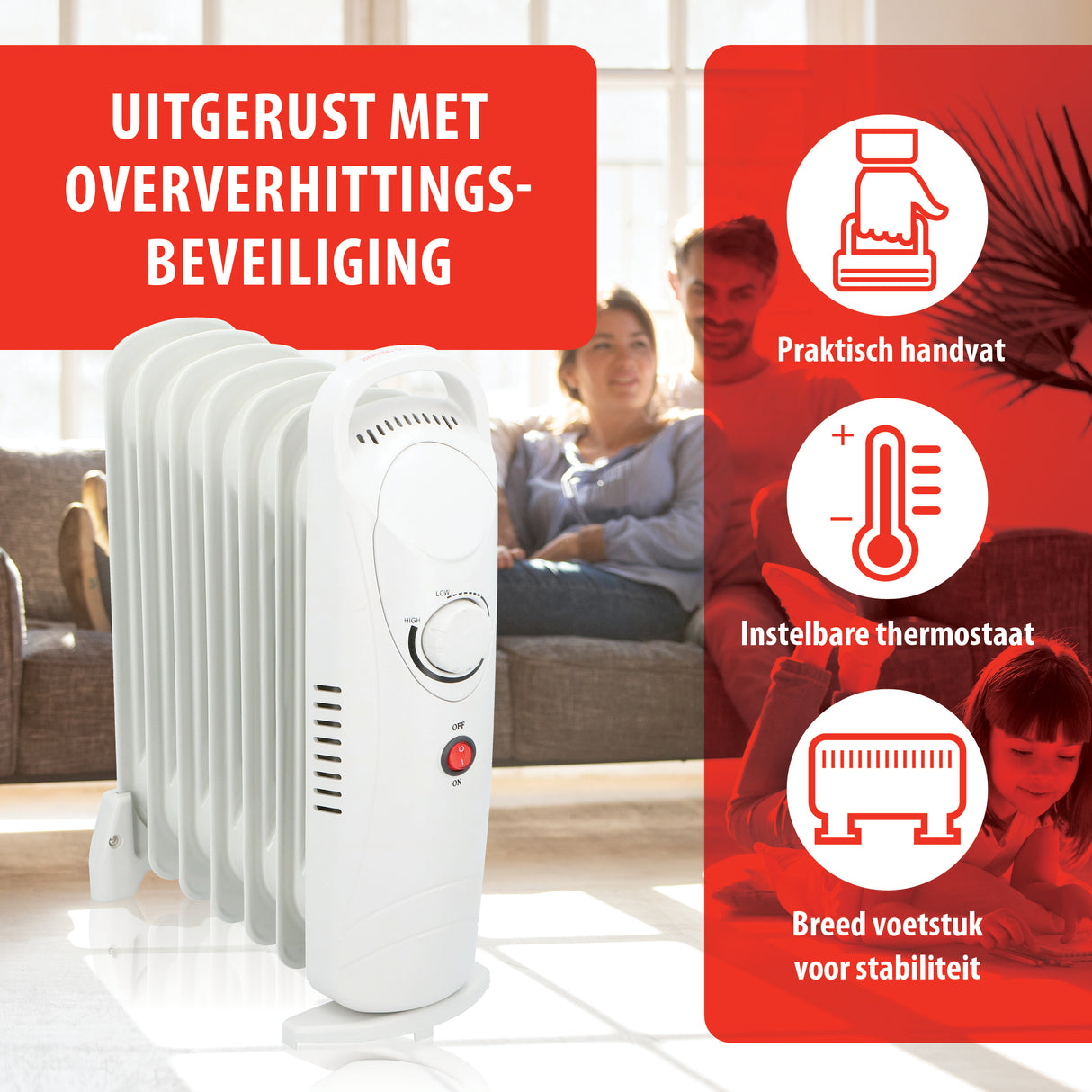 alpina Olieradiator Elektrisch 7 Lamellen - maximondo