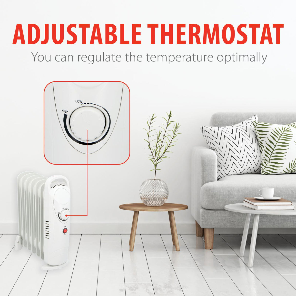 alpina Olieradiator, Thermostaat - maximondo