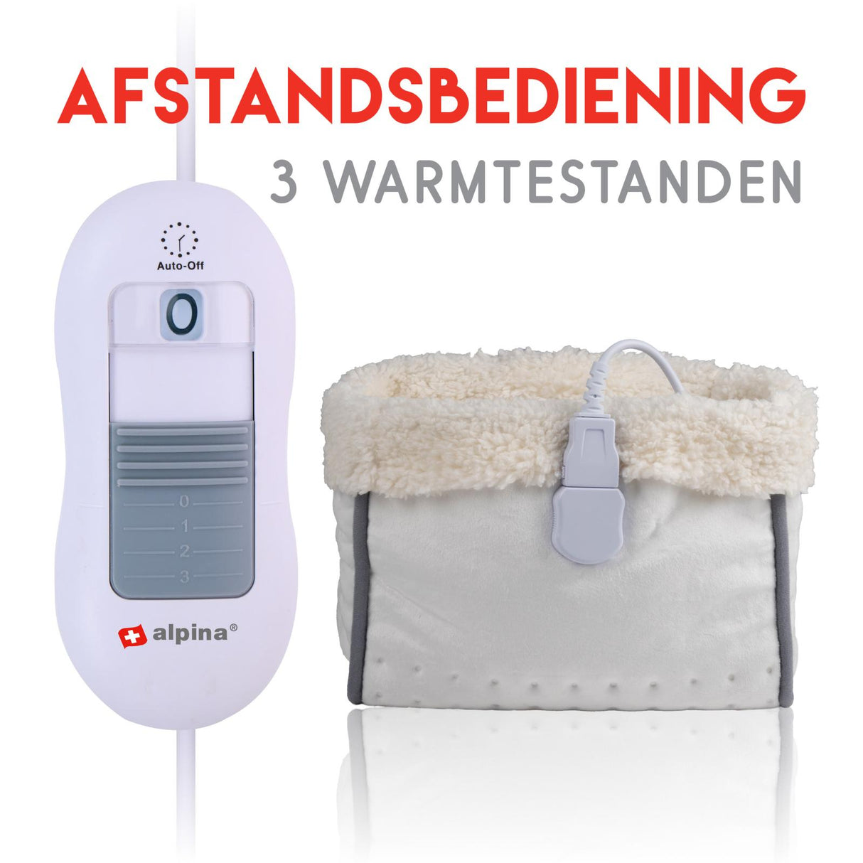 Elektrische Voetenwarmer Wolwit - maximondo