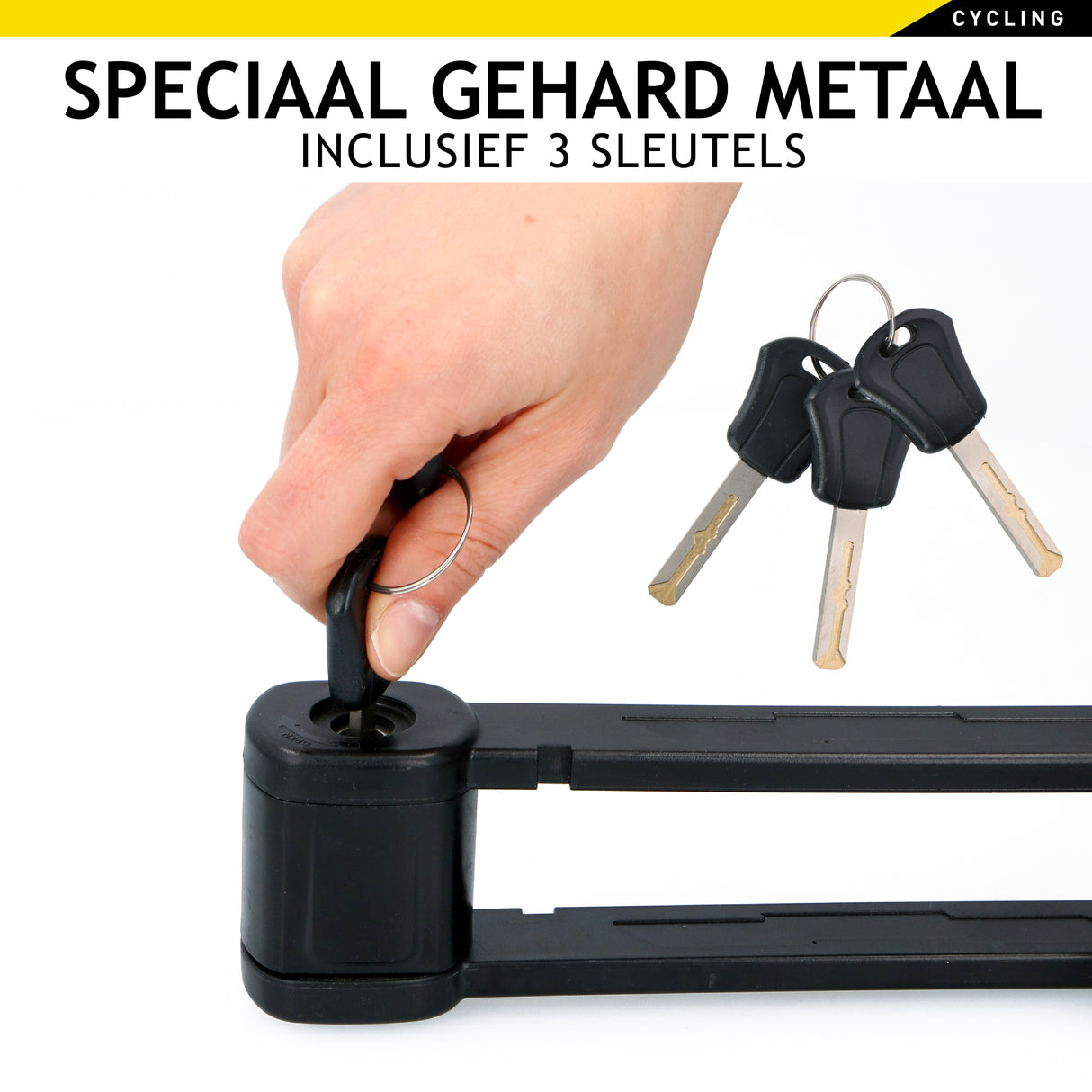 Dunlop Fietsslot Frame - Opvouwbaar Slot - maximondo