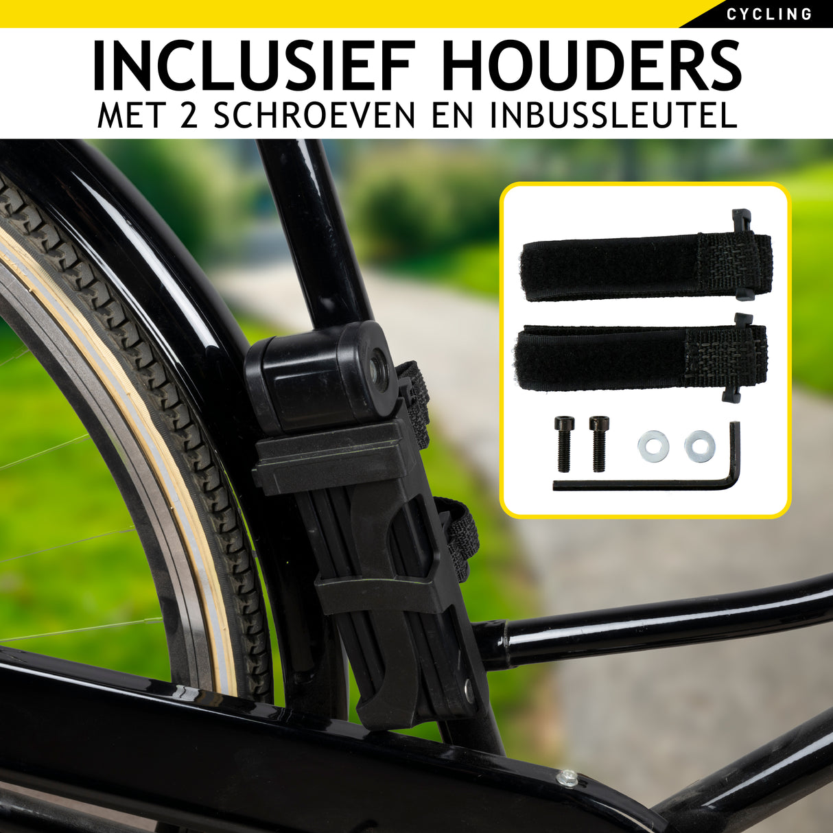 Dunlop Fietsslot Frame - Opvouwbaar Slot - maximondo