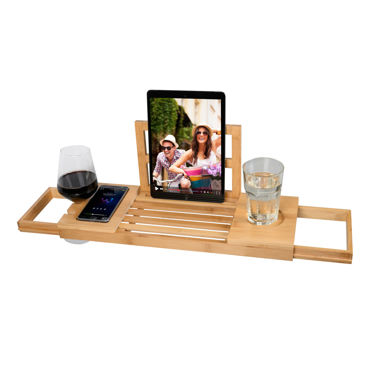 alpina Verstelbare Badplank Badrek - Bamboe - maximondo