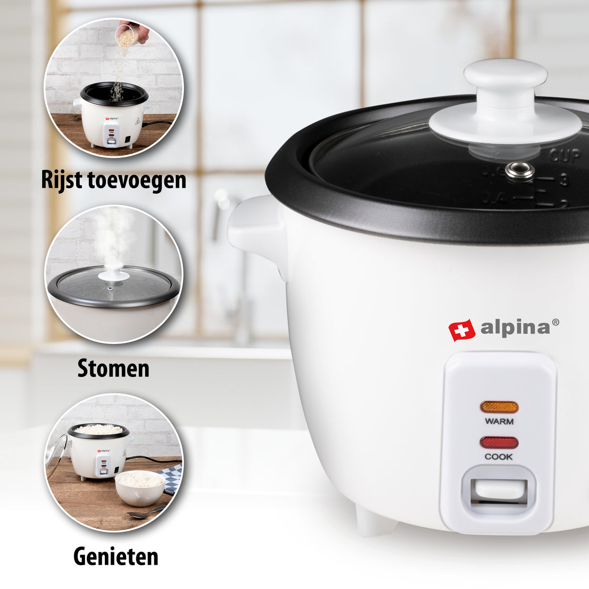 alpina Rijstkoker 0,6L 300W - maximondo