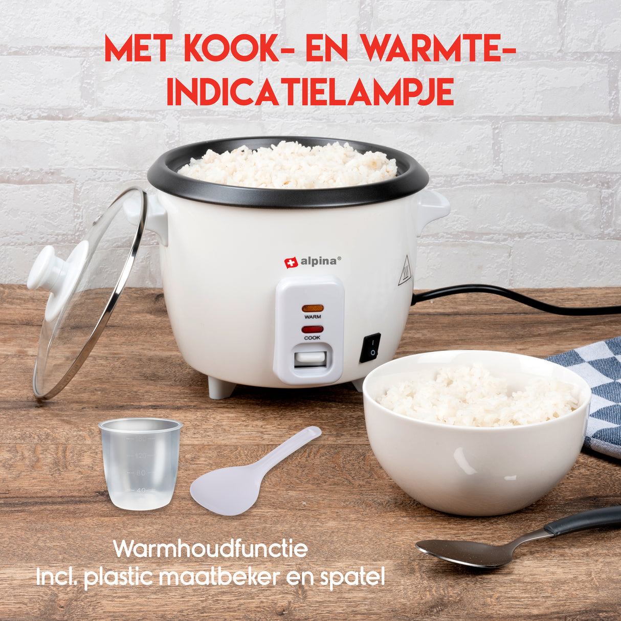alpina Rijstkoker 0,6L 300W - maximondo