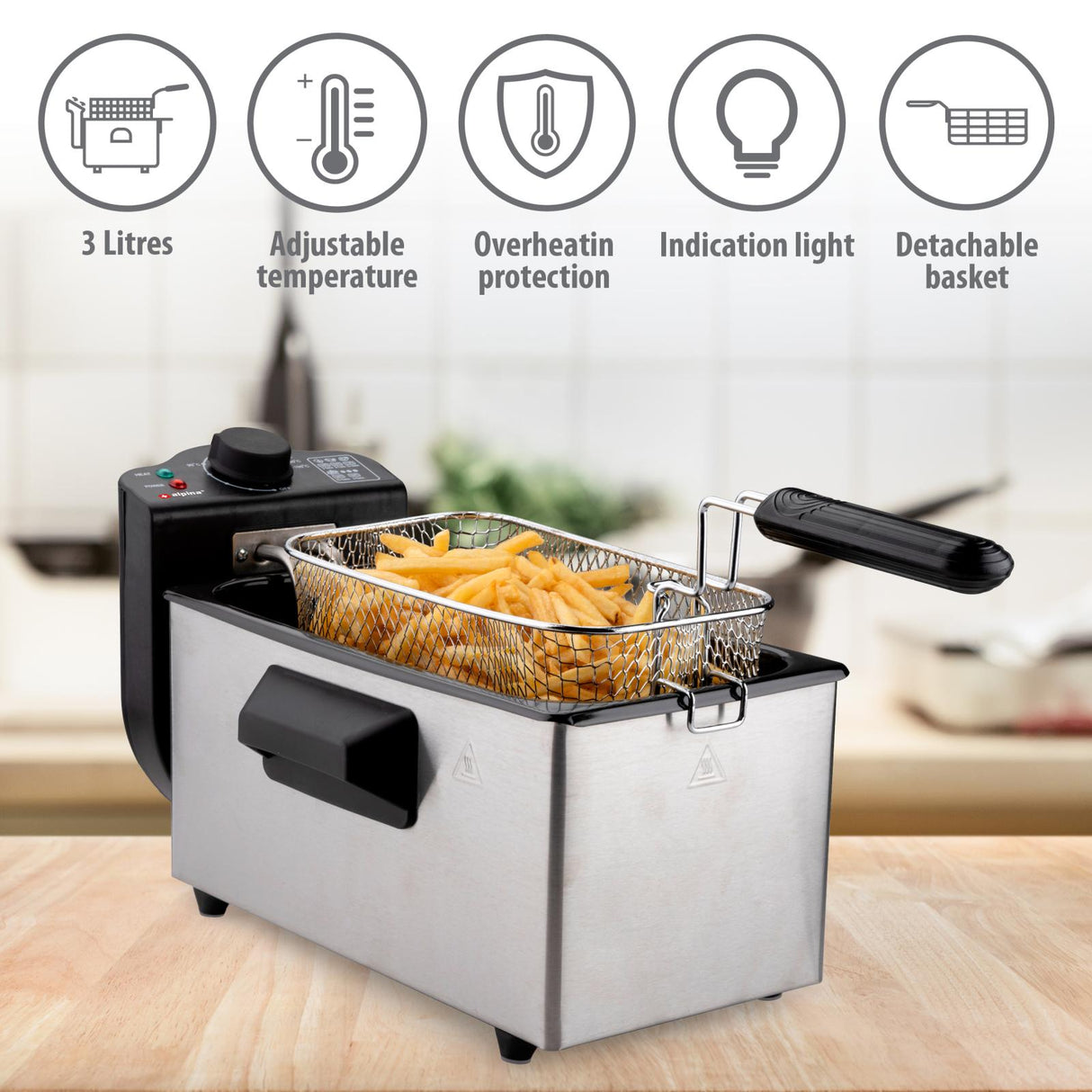 Frituurpan 3 Liter - maximondo