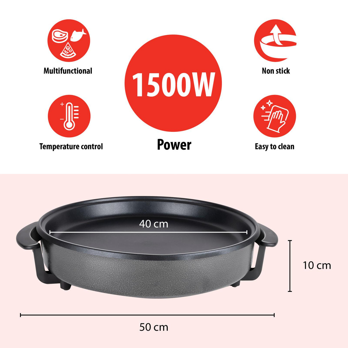 Elektrische Hapjespan Ø 40 cm - maximondo