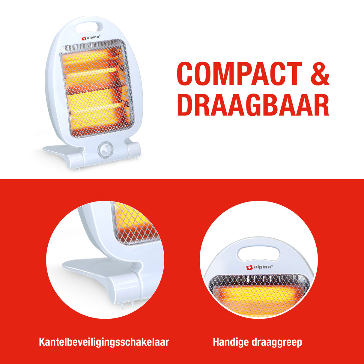 alpina Elektrische Kachel 800W - maximondo