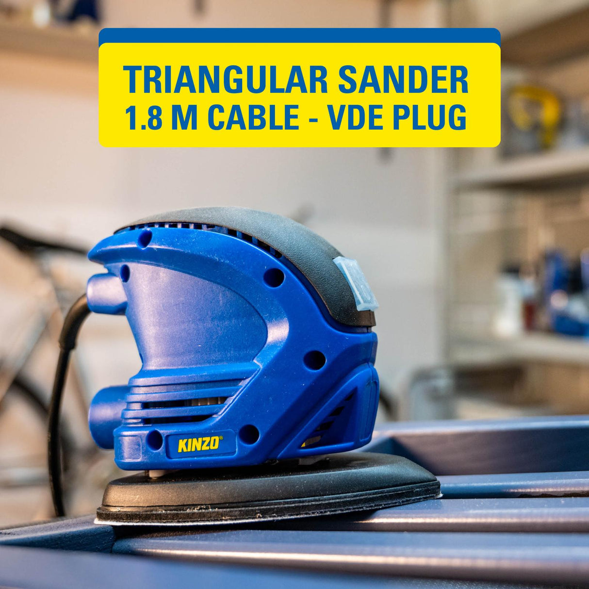 Schuurmachine 230V Palm Blauw - maximondo
