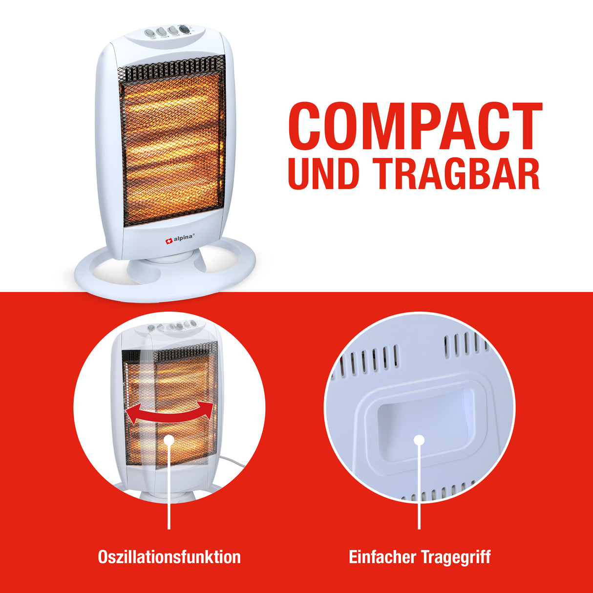 alpina Kachel Halogeen 1200W - maximondo