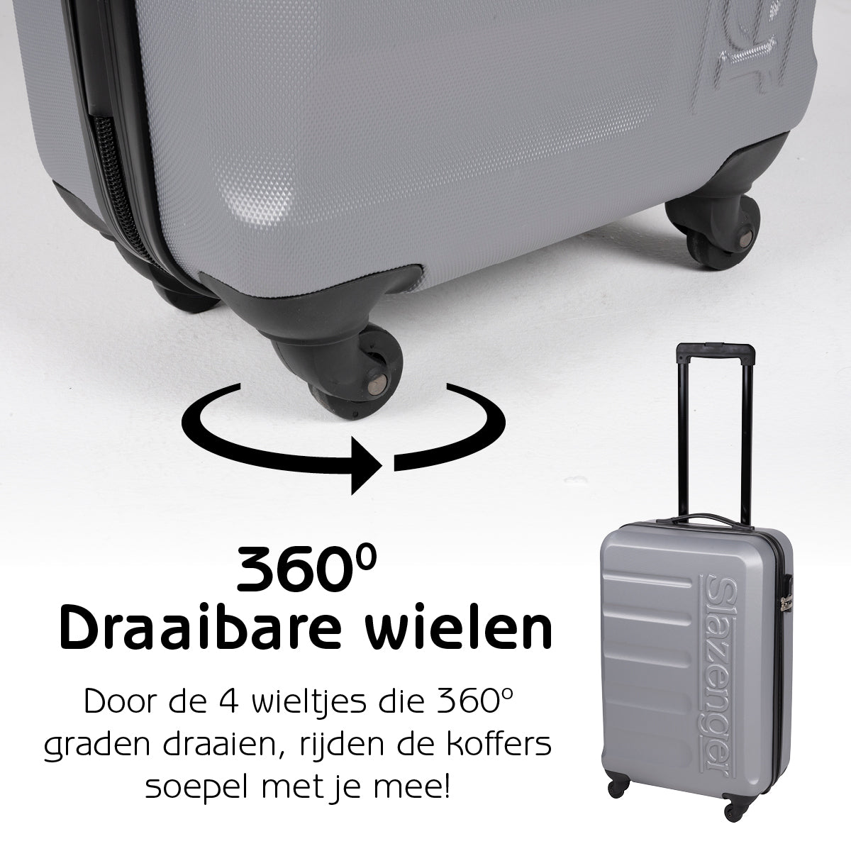 Slazenger Kofferset 3 Delig - Hardcase - maximondo
