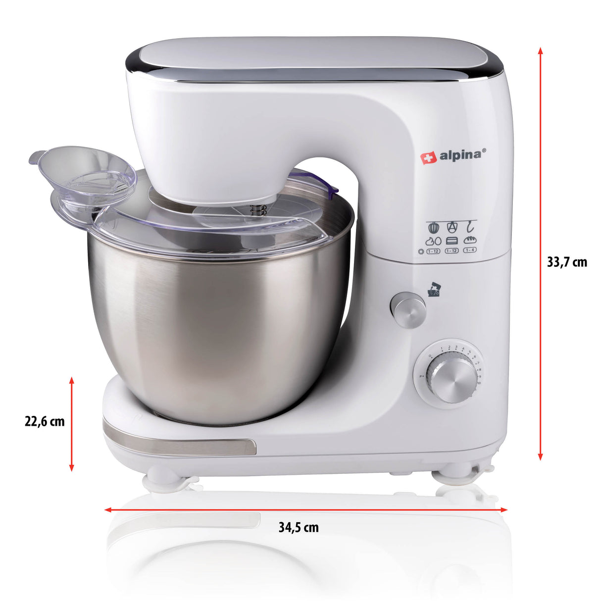 Kitchen machine 5L white - maximondo