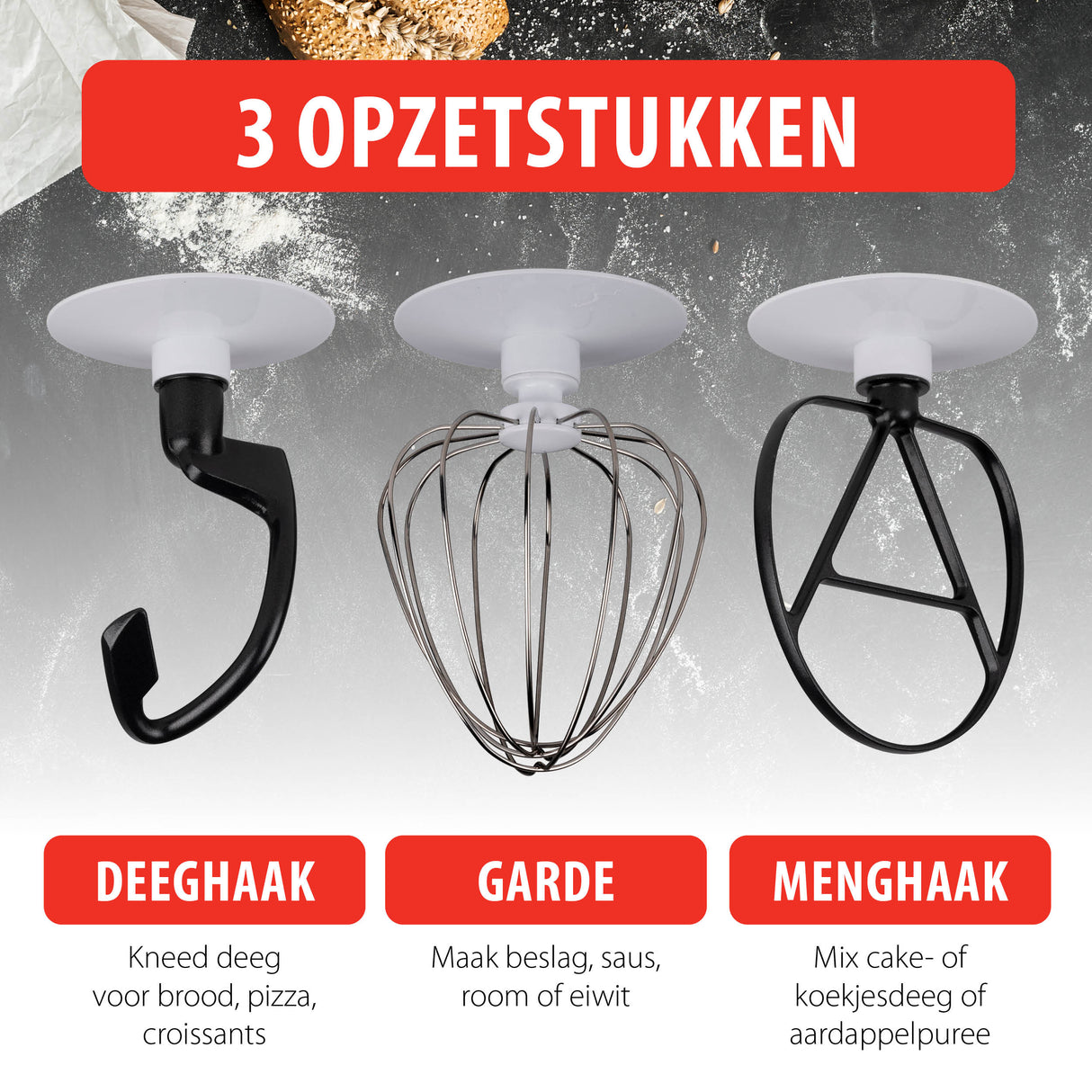 Kitchen machine 5L white - maximondo