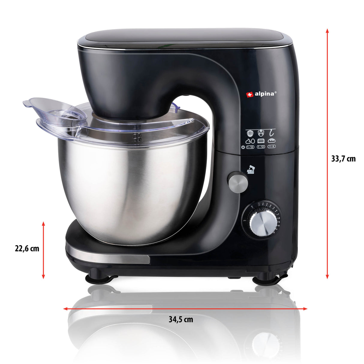 alpina Keukenmachine 3 Accessoires - maximondo