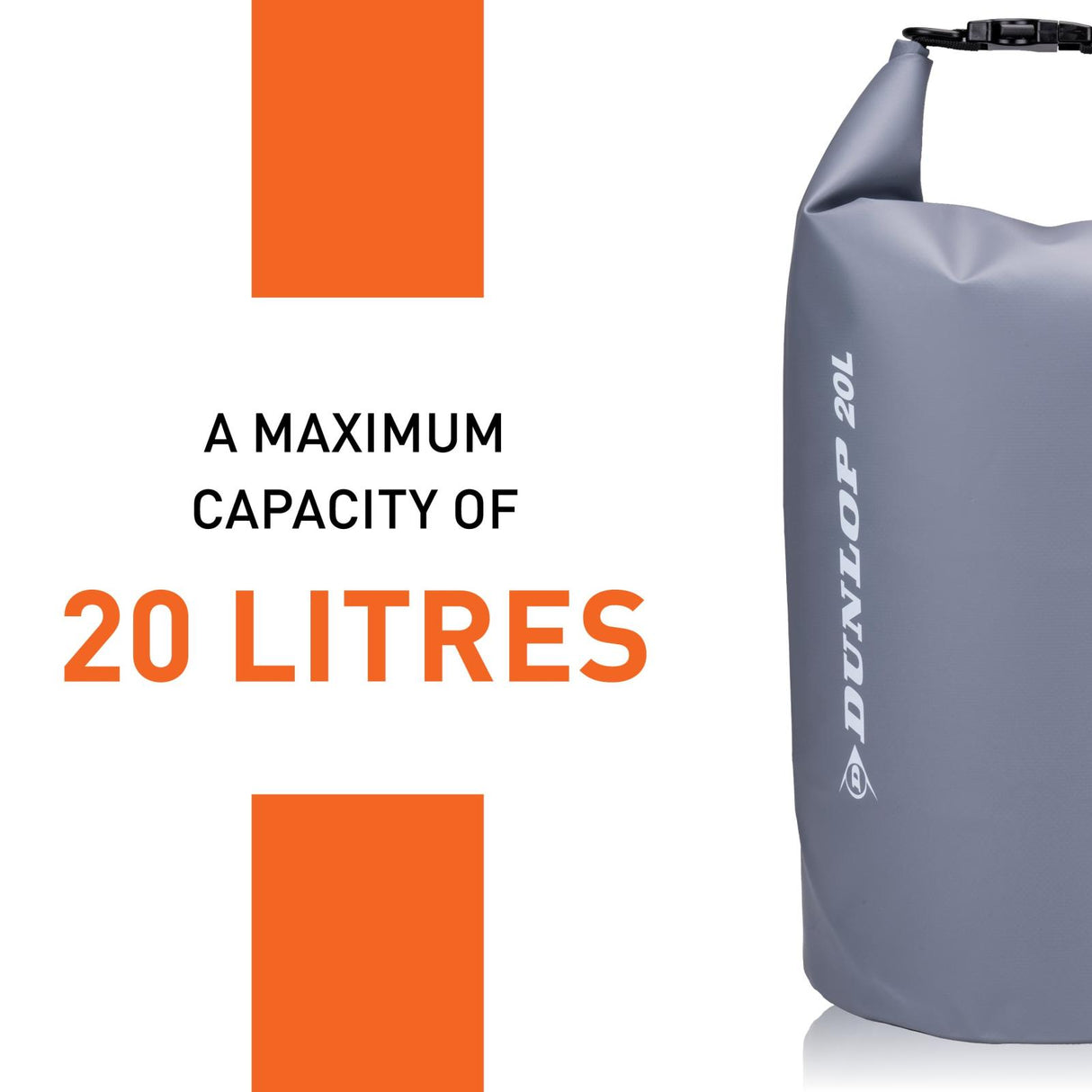Dunlop 20L Waterdichte Tas Grijs - maximondo