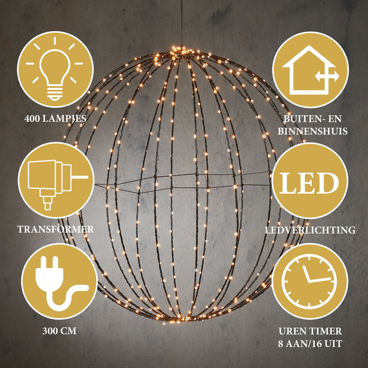 Giftsome Lichtbol LED Ø 60 cm - maximondo