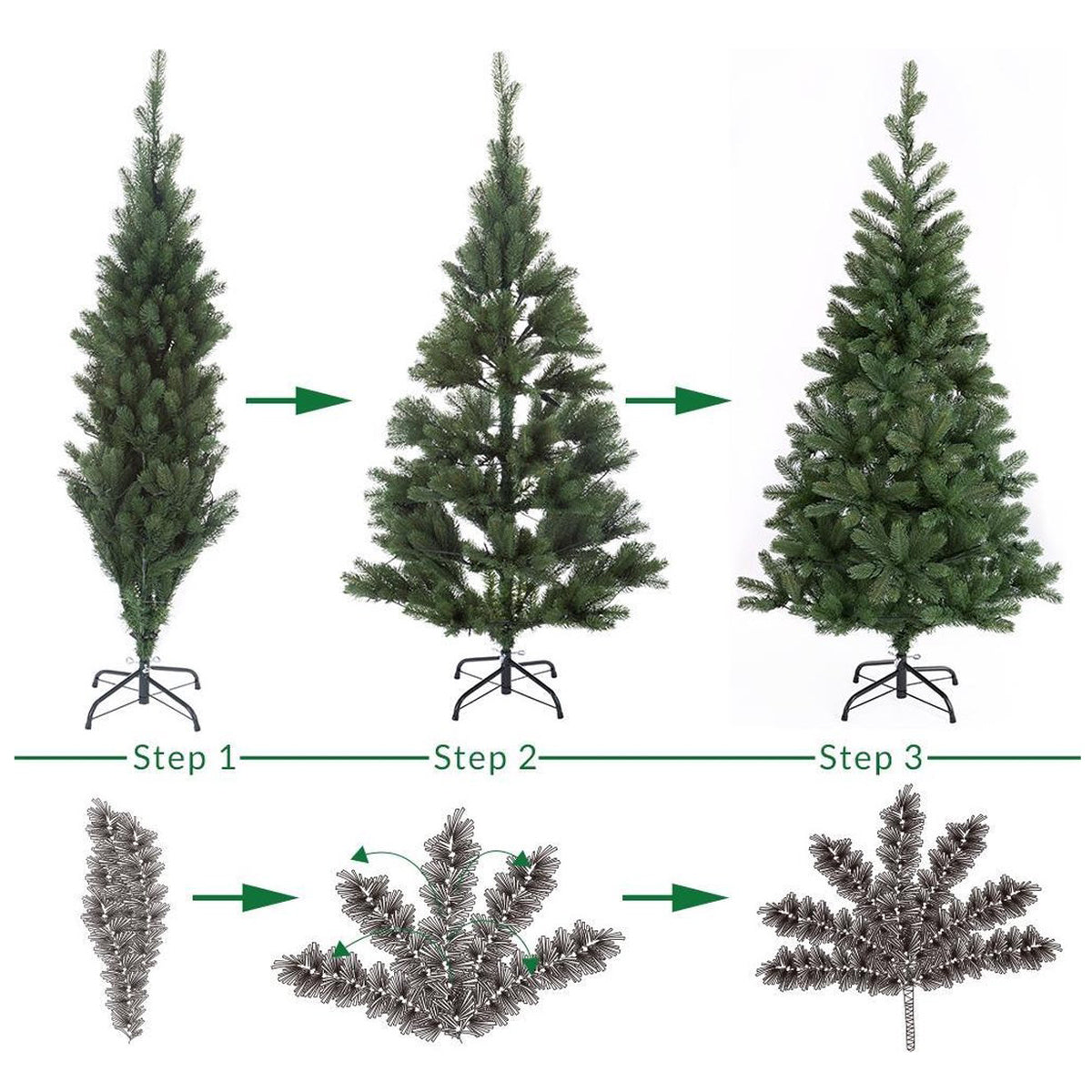 Giftsome Kunstkerstboom 215 cm - maximondo