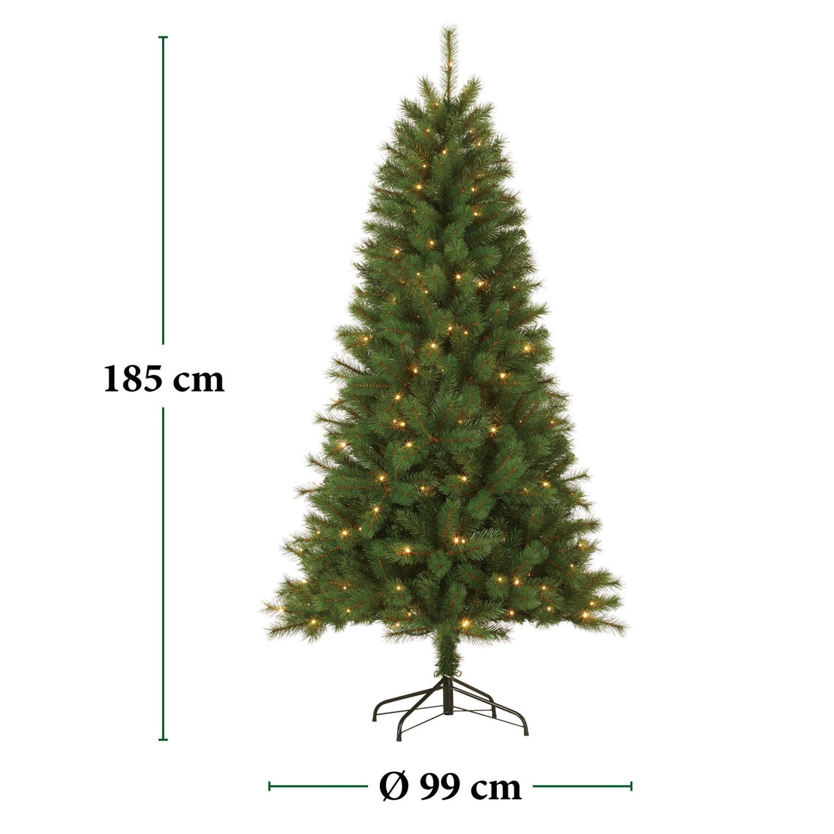 Giftsome Kunstkerstboom 185 cm - maximondo