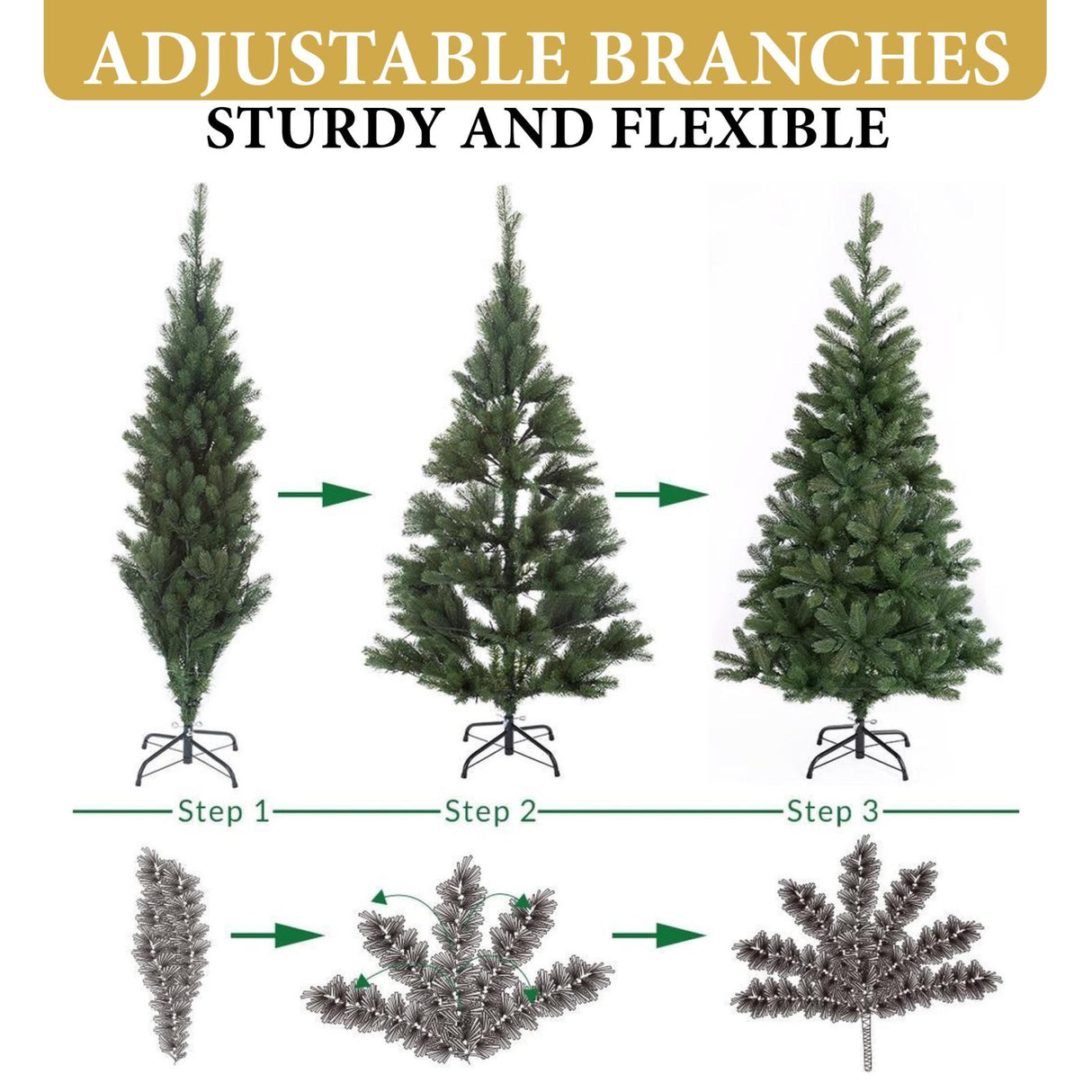 Giftsome Kunstkerstboom 185 cm - maximondo