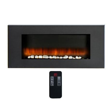 Classic Fire Electrisch 105x48x12cm Zwart - maximondo