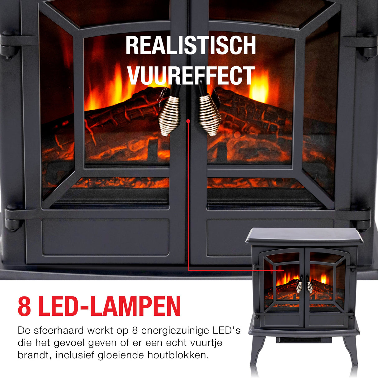 Classic Fire Sfeerhaard Narvik - 1800W - maximondo