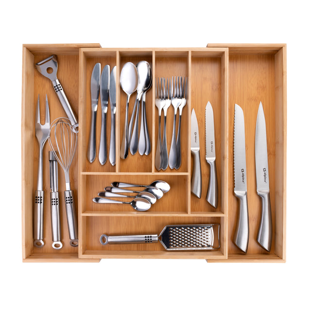 alpina Besteklade Organizer, Bamboe - maximondo