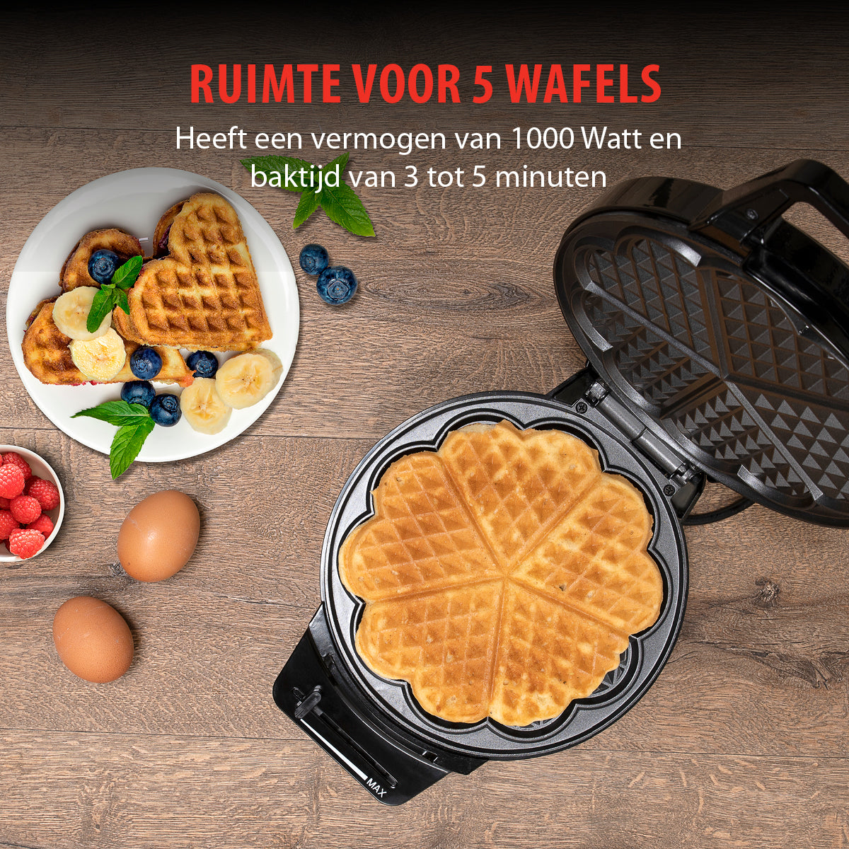 alpina Wafelijzer Hartvorm - maximondo