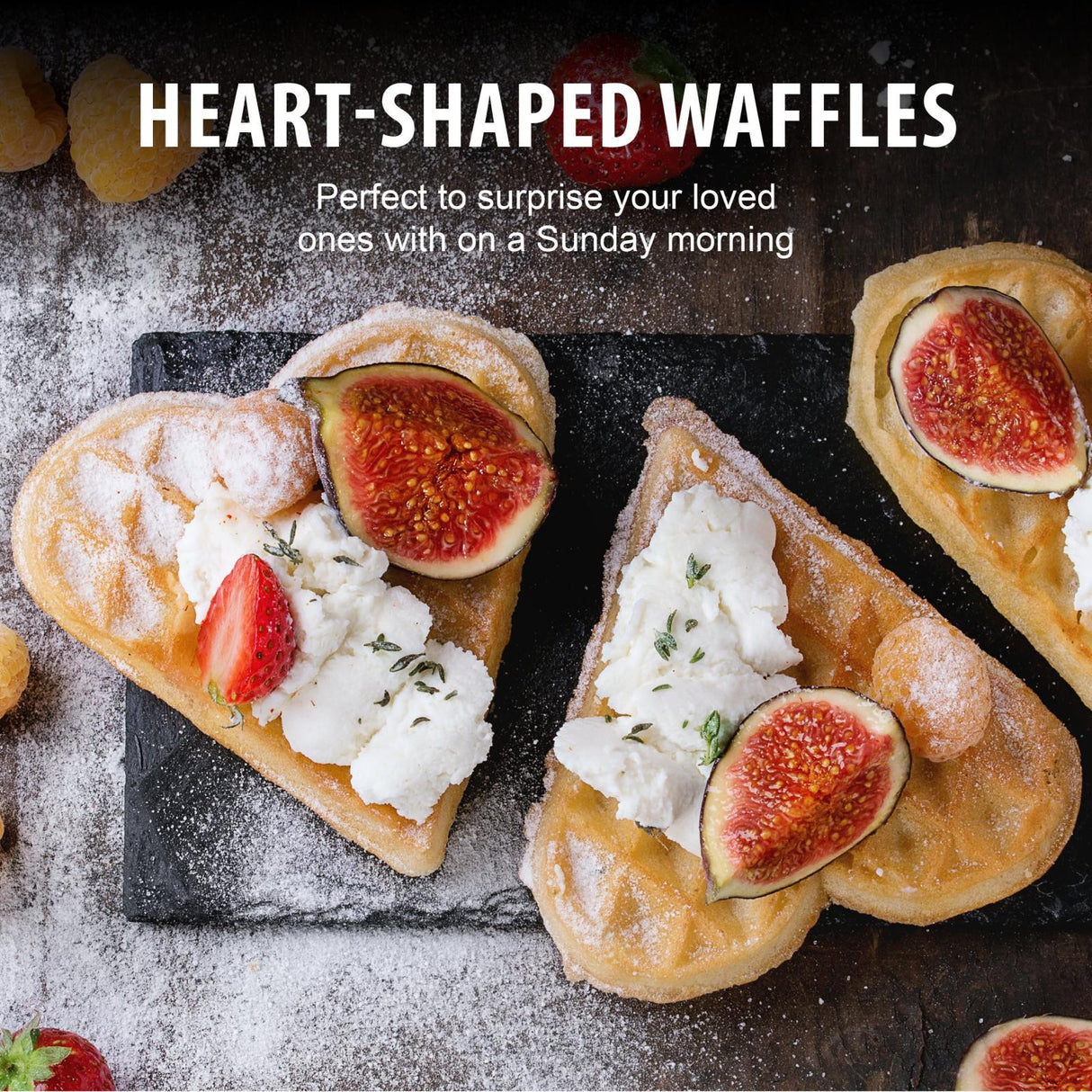 Wafelijzer Hartvorm - maximondo