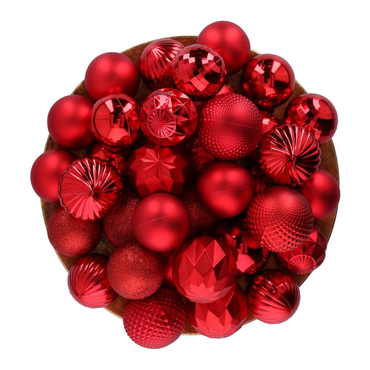 Giftsome Kerstballen Rood 60 Stuks
